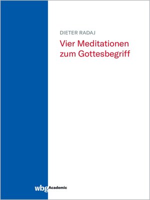 cover image of Vier Meditationen zum Gottesbegriff